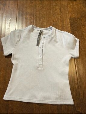 Vuori short sleeve waffle baby tee light blue SZ XS